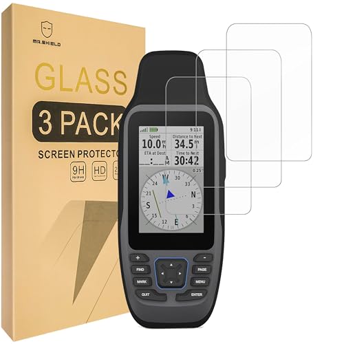 Verre trempé Garmin GPSMAP 79sc Mr.Shield lot de 3 films protecteurs d'écran haute résistance