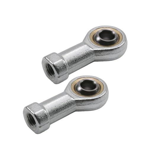 Bztoolbox 2Pcs SI10T/K Rod End Bearings, 10mm Bore Pre-Lubricated Bearings, M10 x 10mm Female Thread Right Hand