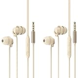 2 Packs Ear Buds for Sleeping- Nude Wired in-Ear Earbuds for Sleeping,3.5mm Ultra-Light Soft Silicone,Ideal for Sleeping,Sports,Air Travel,Leisure Time,Meditation
