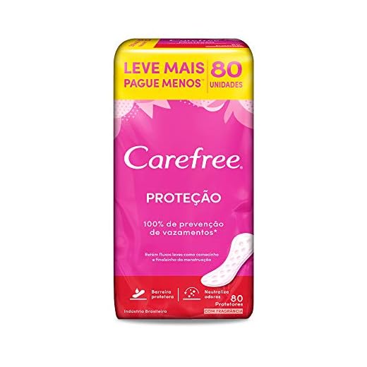 Carefree Protetor Diário Proteção Com Fragrância, 80un