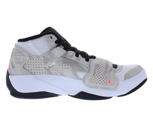 Jordan Boy's Zion 2 (Big Kid) White/Black/Photon Dust/Flash Crimson, 6.5 Big Kid M3