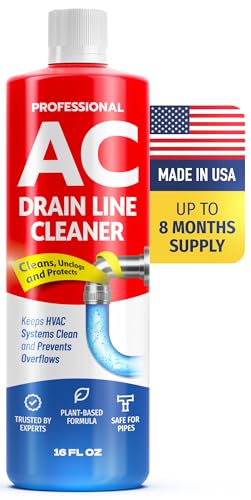 AC Drain Line Cleaner – Fast Acting Plant-Based Formula, Multi-Use