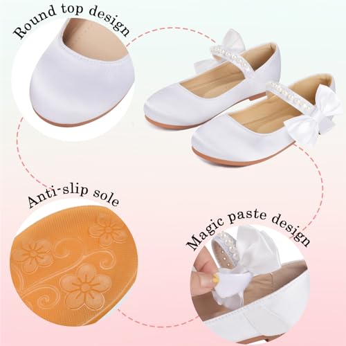 Toddler Flower Girl's Dress Shoes Mary Jane Ballet Shoes for Party,School, Birthday,Performance,Wedding2