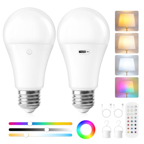 A19 Rechargeable Light Bulbs