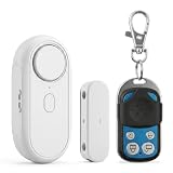 Chatthen Allarme Porta Finestra con Telecomando, Sensore Magnetico e Rilevatore Vibrazione 2 in 1, Allarme Wireless 120 dB Regolabile, Sensibilità Regolabile per Casa Ufficio Appartamento