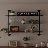HDDFER 3-Tier Pipe Bookcase