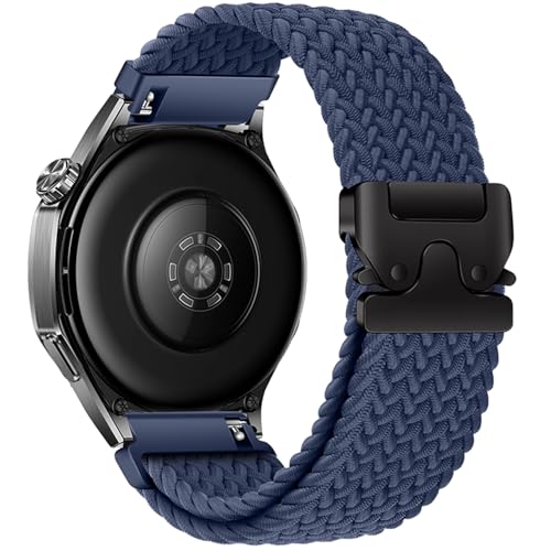 Image of XMUXI 22mm Watch Band Compatible with Huawei Watch GT6 GT5 /GT 4 46mm Nylon Strap Huawei Watch 4 Band for GTR 4 Venu 2 /3,Vivoactive 4 Braided Watch Belt Parachute Metal Clasp(No Watch)