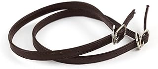 Cinturones de correa de tobillo personalizables para zapatos, accesorios de talón desmontables para adaptarse a tus necesidades de estilo (marrón)
