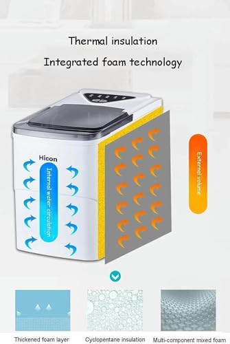 Máquina para hacer hielo de encimera, 15 kg/24 h miniatura 2