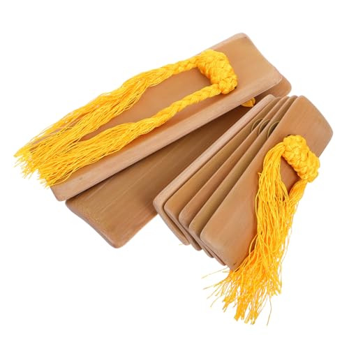 ifundom Bamboo Kuaiban Clappers Handmade Chinese Percussion Tools for Adults Traditional Performance