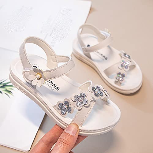 Girls Sandals Children Shoes Summer Flower Sandals Fashion Little Girls Soft Sole Princess Baby Girl Tie up2