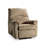 Signature Design by Ashley Nerviano Traditional Zero Wall Recliner, Light Brown