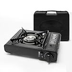 BESCH Hornillo de Gas Portátil para Acampada con M...: 🔥 Potente y Eficiente – Hornillo de gas portátil con llama regulable, ideal para cocinar de manera rápida y uniforme en cualquier lugar. Dimension: 36l. x 26an. x 8al. centímetros 👜 Diseño Portátil con Maletín – Incluye un práctico maletín rígido par...