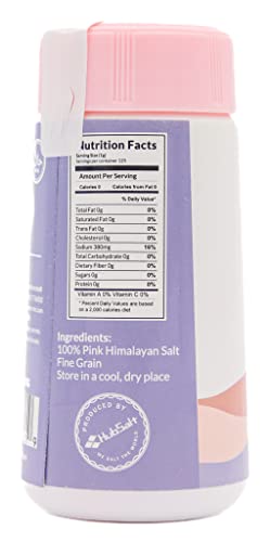 Natural Pink Himalayan Cooking Salt - Kosher Certified Fine Grain Gourmet Salt In Mini 4 Oz Shaker - Heart Healthy Salt Packed With Minerals #TOP1