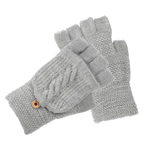Guantes de punto convertibles de mujer para invierno ideales para oficina y paseos