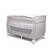 skiddoü Lunar - Cuna de viaje con juguetes y cambiador, cama plegable ligera, compacta, altura ajustable, cómoda cama de viaje, color rosa