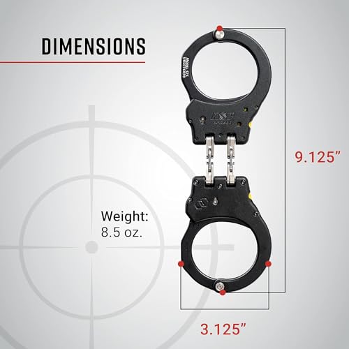 ASP Ultra Plus Keyless Double-Locking Hinged Handcuffs, Professional Grade Forged Aluminum Handcuffs, No Key Required, Aluminum Bow by ASP - Image 4