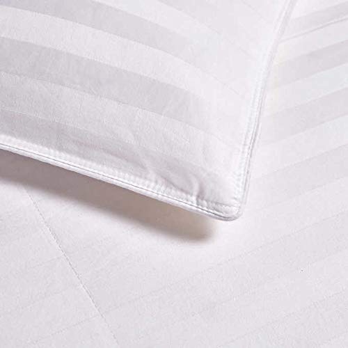 Hotel Grand All Season Natural White Down Fill King Comforter 650 Fill Power 500-thread Count 100% Cotton Cover, Hypo-allergenic, King (108