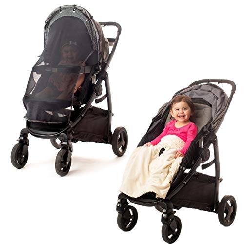 covering stroller with blanket