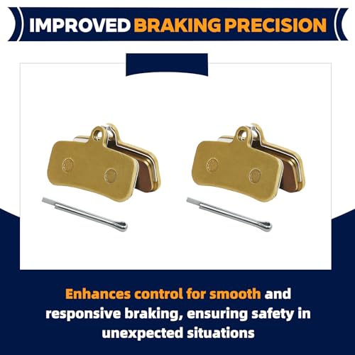 Image of 2-Pack Front and Rear Disc Brake Pads Replacement for Surron Light Bee X /S, Segway X160 X260, Talaria Sting R MX3 MX4 Electric Dirt Bike Parts