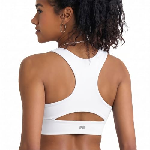 Image of POPSUGAR Sports Bras for Women - Y Back, High Neck, Strappy & Long Line Padded Racerback Bra Workout Yoga Top Racer Back Bra