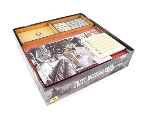 Brettspiel Organizer kompatibel mit Great Western Trail und Erweiterung Rails to The North