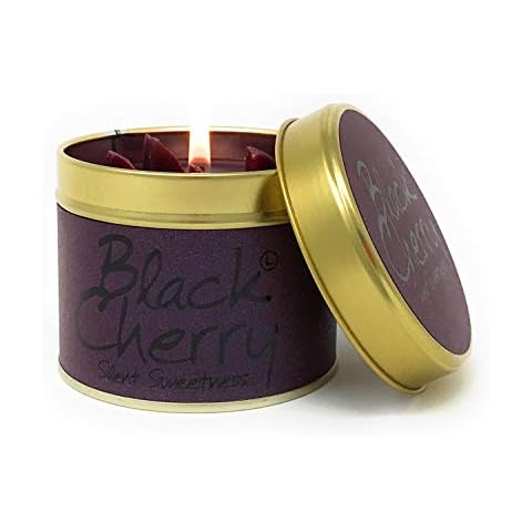 Lily Flame Black Cherry Scented Candle Tin Cover
