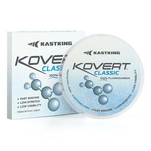 KastKing Kovert Classic Fluorocarbon Fishing Line, 4LB 50Yd