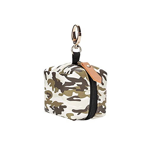 Image of MOMIGO Pacifier Case Bag - Pacifier Holder with Clip for Diaper Bag Stroller Purse Charm, Holds 2 Pacifiers Outdoor Travel (Camouflage)