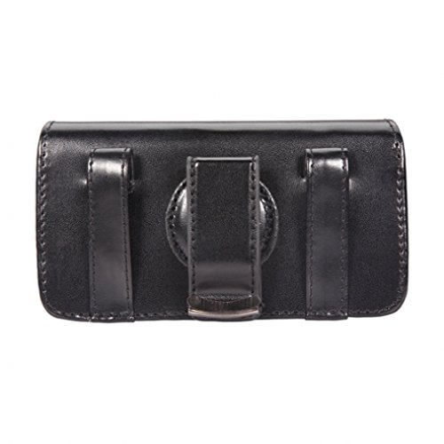 Black Horizontal Leather Side Phone Case Swivel Belt Clip For Verizon Microsoft Lumia 735 - Verizon Nokia Lumia Icon - Verizon Samsung Galaxy S3 (Sch-I535) - Verizon Samsung Galaxy S4 (Sch-I545) #TOP4