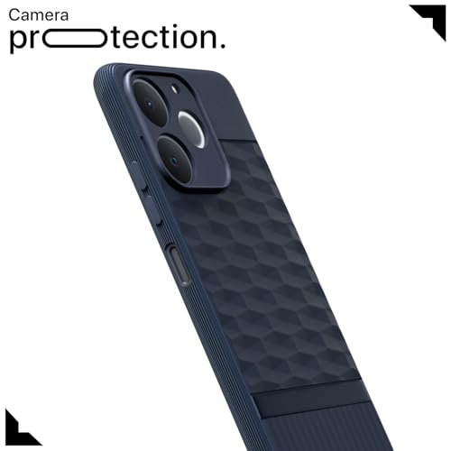 Image of Outlouders Back Cover for Realme C71 | Full Camera Protection | TPU Soft Flexible Shockproof Bumper Case (Blue)