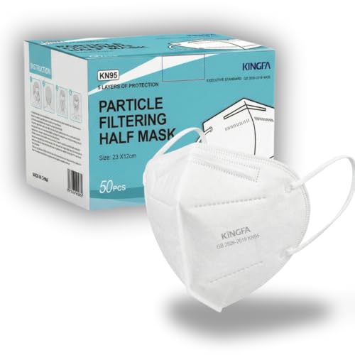 Kingfa Men's KN95 Face Mask 4-Ply with Earloop GB2626-2006 - 50pcs/Box