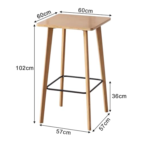 Mesa de comedor de madera maciza para ganar espacio en cocinas pequeñas 4