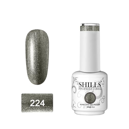 Image of SHILLS PROFESSIONAL UV /LED Soak Off Gel Polish (Gel nail polish) Nail art nail polish Color Shade 224
