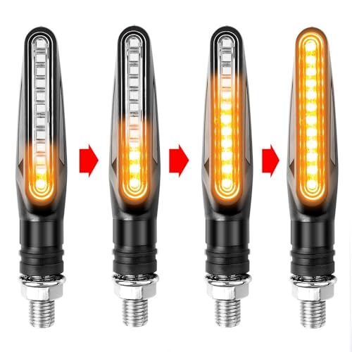 Clignotants moto LED 12V queue clignotant dynamique eau courante - 2