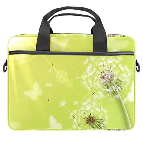 Sac à bandoulière pour ordinateur 13 à 14.5 pouces avec motif ancre marine et pissenlit