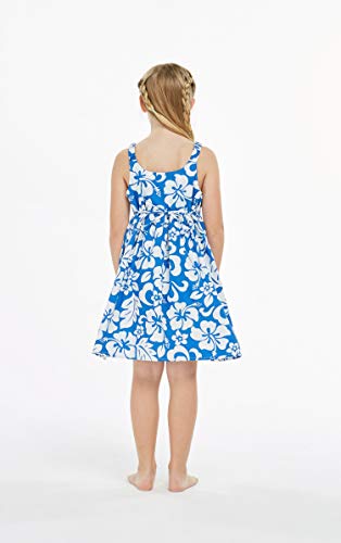 Image of Hawaii Hangover Family Matching Clothes, Classic Vintage Hibiscus Blue | Family matching Hawaiian outfits, Classic Vintage Hibiscus Blue, 100% cotton, machine washable, tropical floral print, luaus