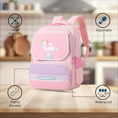 Image of Tinytot 22 Litre 17-Inch Waterproof Large School Bag for Boys & Girls, Kids School Bag, School Backpack for Girls and Boys, for Kids, Ideal for Children