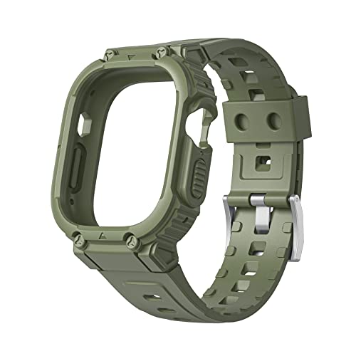 Bracelet Apple Watch 44mm 45mm avec coque silicone TPU SCHIK Agate