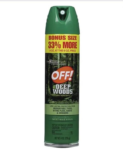 OFF! Deep Woods - Repelente de insectos, 8 onzas.