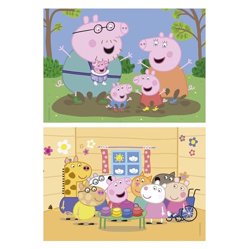 Puzzle EDUCA Peppa Pig 2 x 48 pièces - vue 2