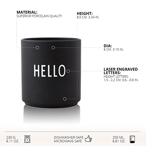 Design Letters Tazza da caffè para Decorazioni | Tazzine Caffe Regalo Uomo, Donna | Coppa preferita| Tazze colazione… - immagine 4