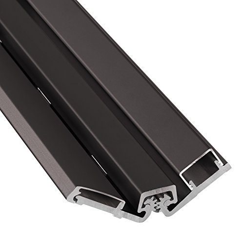 Continuous Geared Door Hinge Dark Bronze Anodized Aluminum Full Surface 83 Inch Heavy Duty Center Pivot Tamperproof For Storefront Door Comparable To Select Sl57 Door Hinge #TOP11