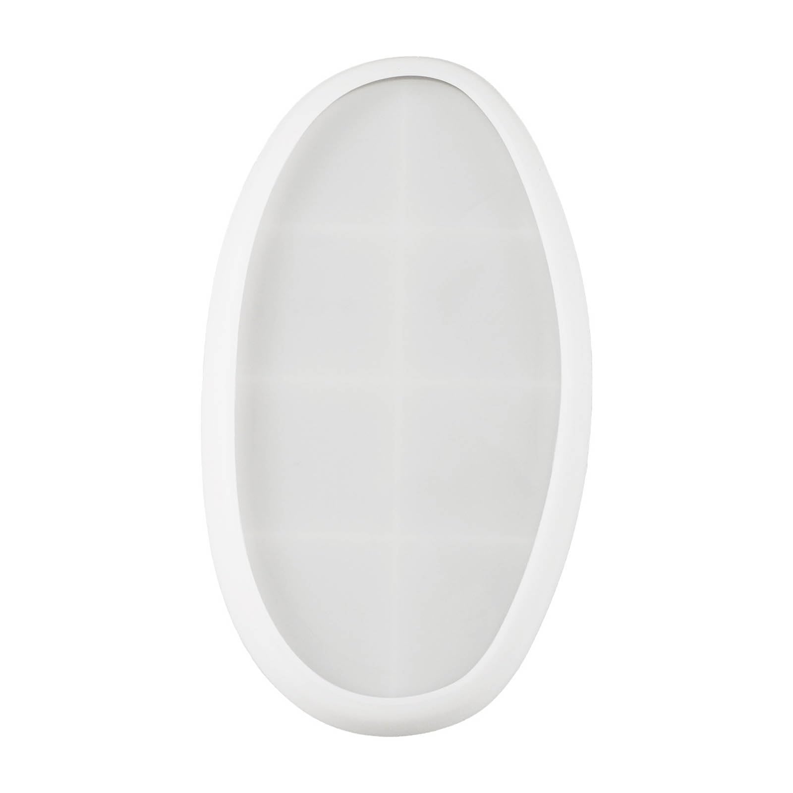 NEWFT Silicone Epoxy Resin Casting Mold for Jewelry Plate Rolling Tray Soap Making Oval Shape Resin Mold