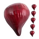 BESPORTBLE Lot De 6 Figues Artificielles en Mousse Marron Foncé pour Décoration D'Intérieur Accessoires Photo Fausses Figues Nourriture Artificielle Simulation Réaliste Mini Modèle