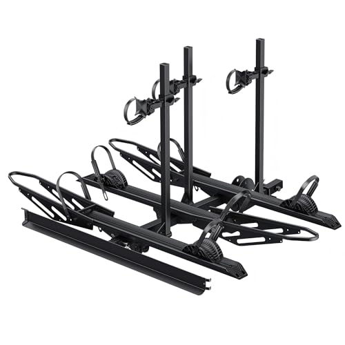 Image of Young Electric 3-Bike Rack, 250LBS, Hitch Carrier with Ramp
