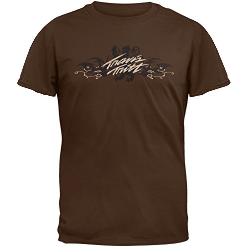 Travis Tritt - Tattoo Logo Lion 2009 Tour T-Shirt - Medium Brown