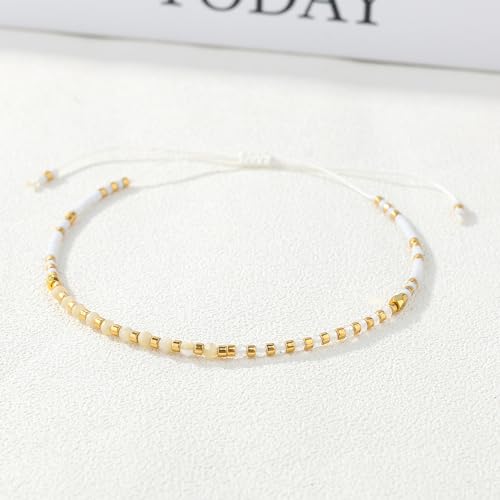 KELITCH Bohemian Crystal Bracelets Miyuki Beaded Friendship Bracelets for Women Handmade Jewelry3