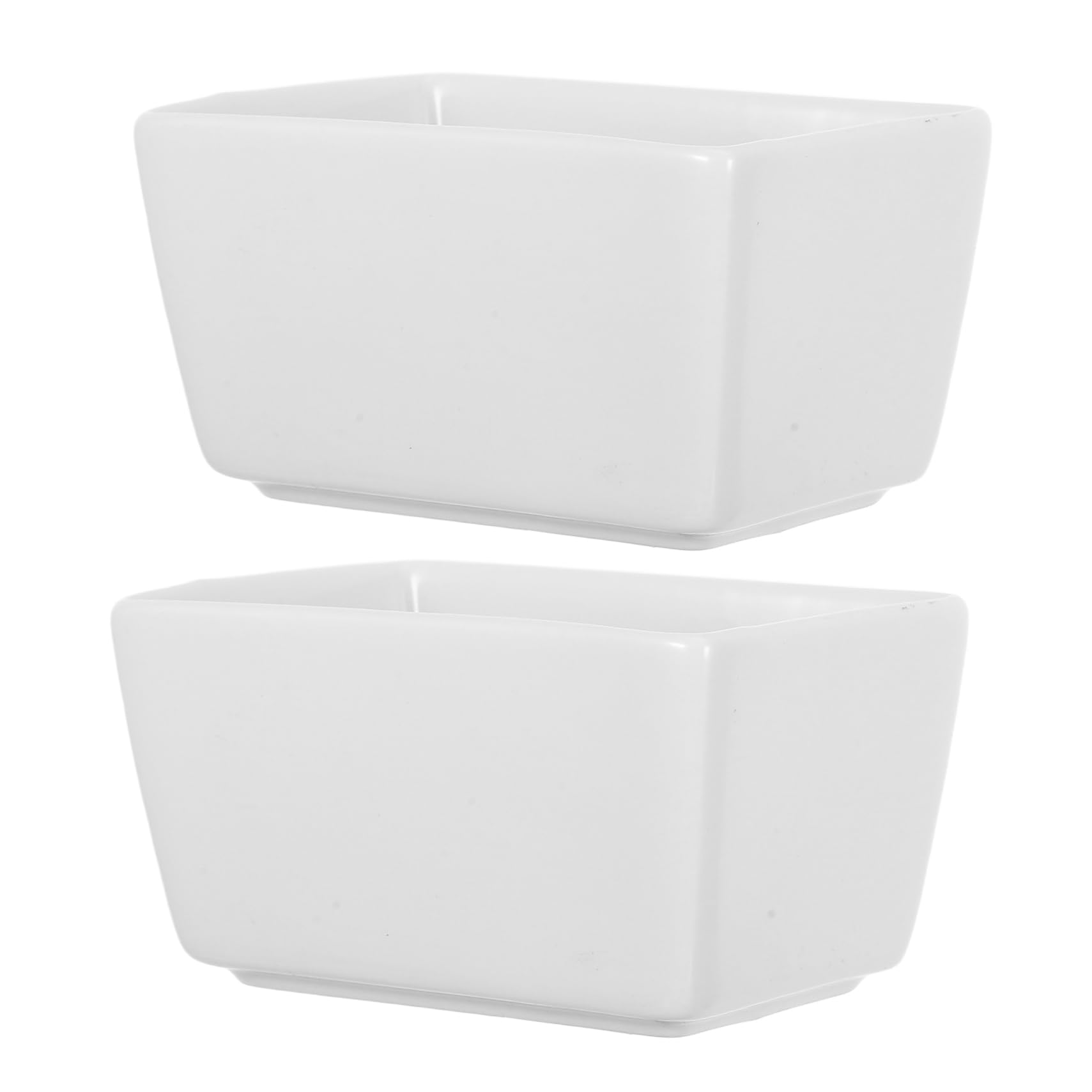 Pot à sucre rectangulaire céramique blanche 170 ml sucrier multifonction duo