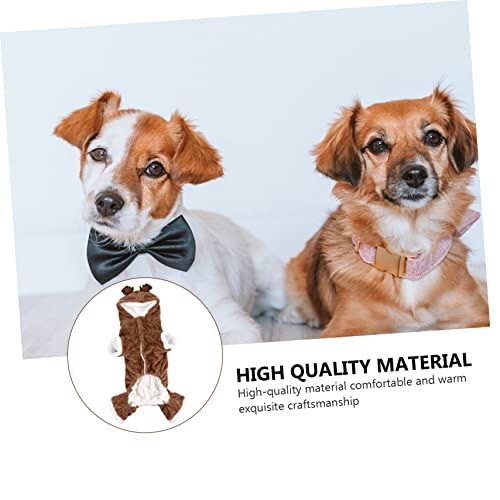Disfraz navideño para perro talla L en coral fleece miniatura 7